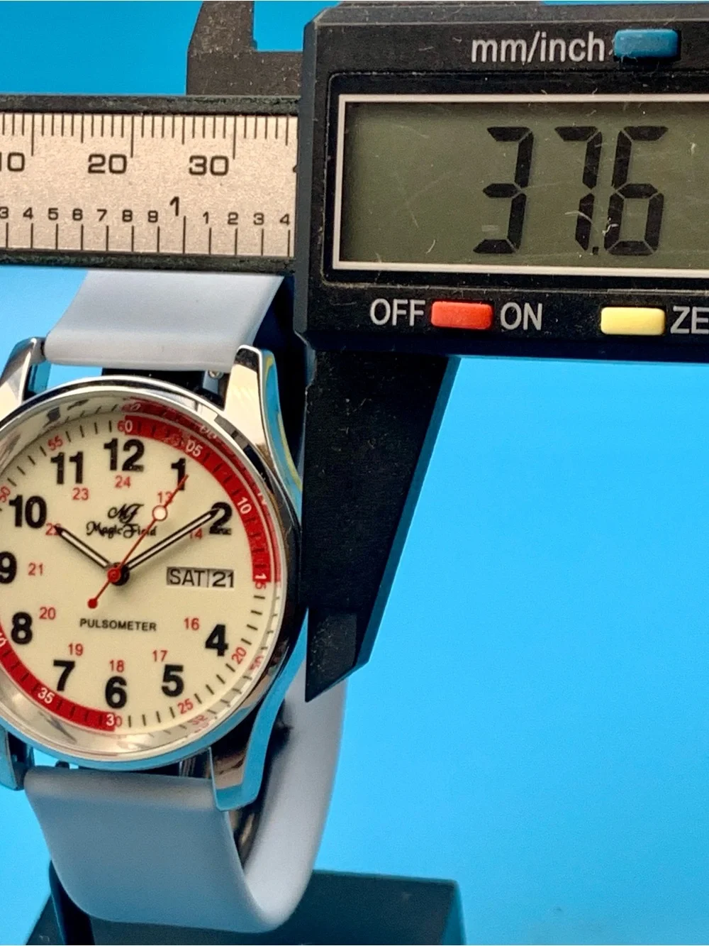 MF MAGIC FIELD PULSOMETER Men’s Women’s Nurse Doctor Field Watch Works New Batt